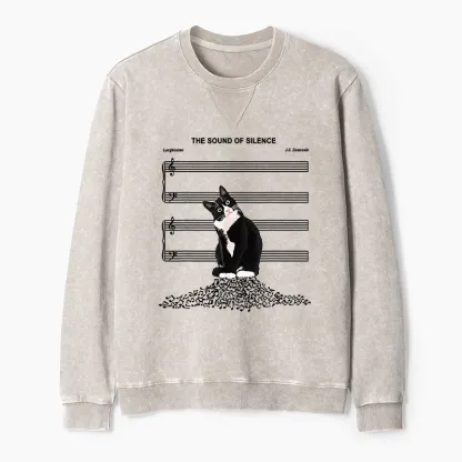 Tokyo-Tiger The Sound Of Silence Washed Terry Sweatshirt