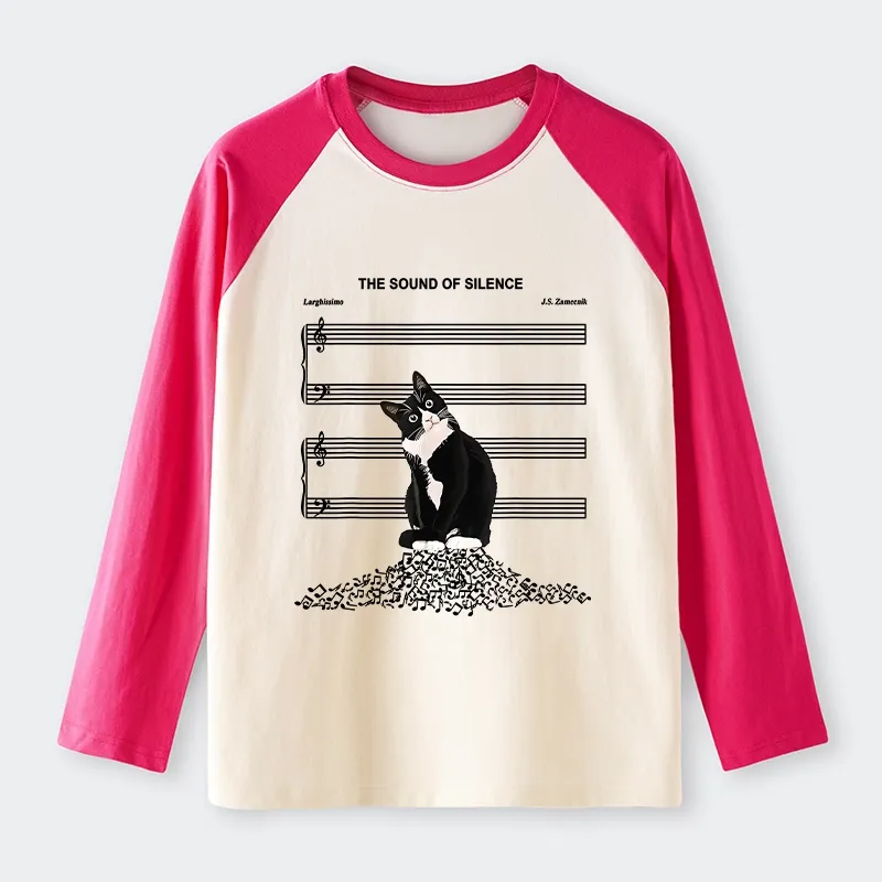 Tokyo-Tiger The Sound Of Silence Raglan Long Sleeve T-shirt