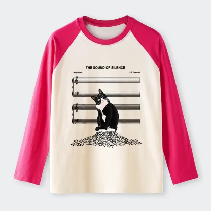 Tokyo-Tiger The Sound Of Silence Raglan Long Sleeve T-shirt