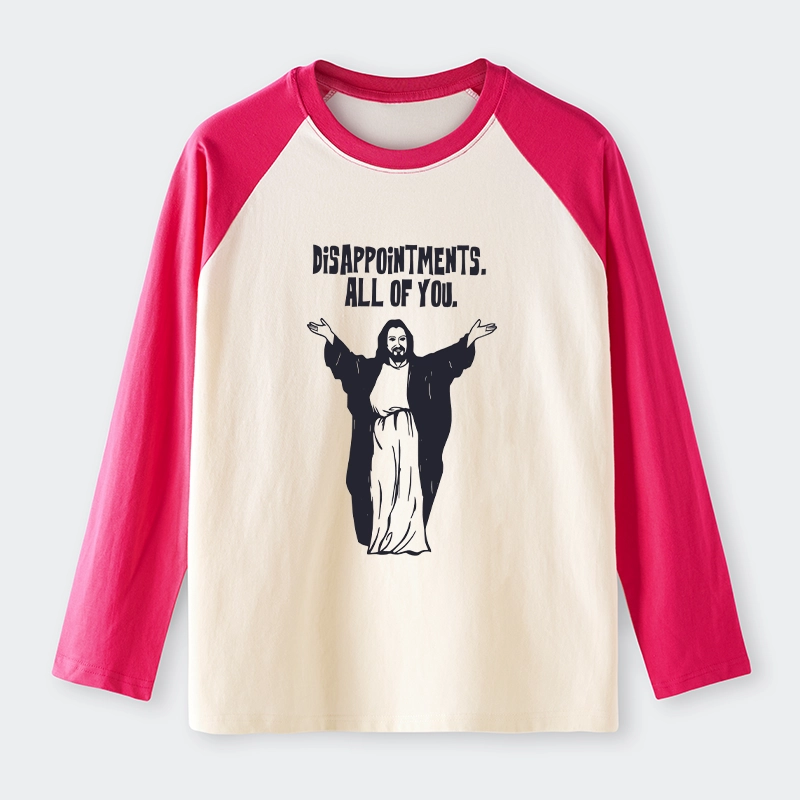 Tokyo-Tiger God Gives Disappointment Raglan Long Sleeve T-shirt