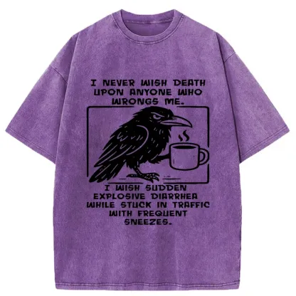 Tokyo-Tiger Curse Of The Raven Washed T-Shirt