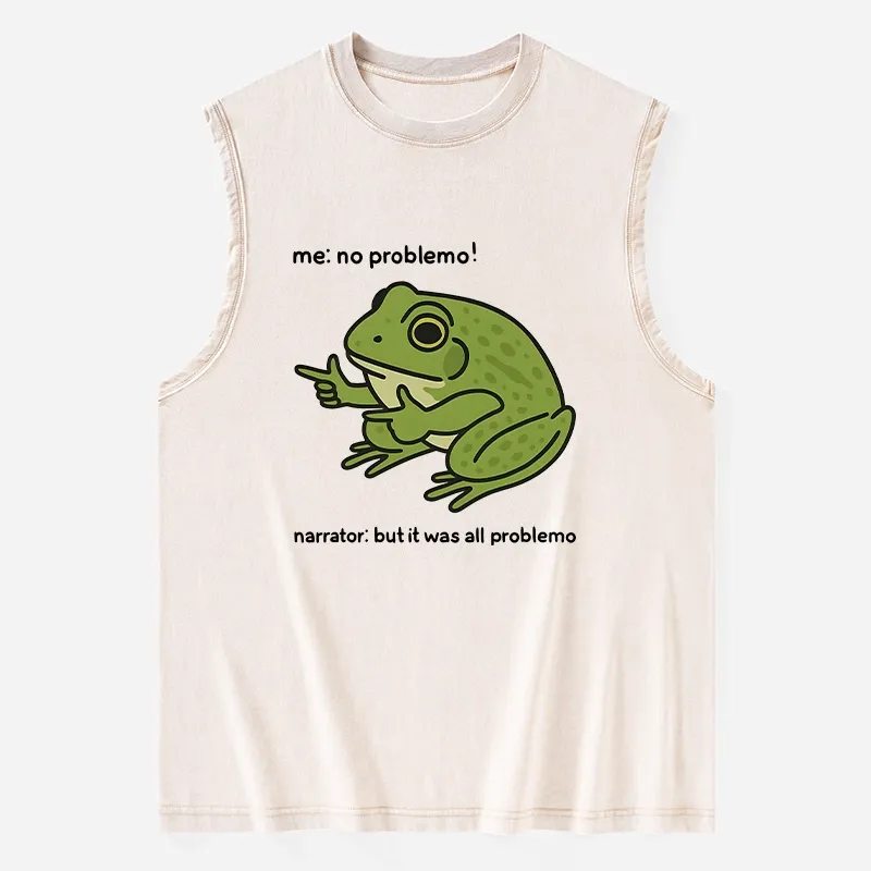 Tokyo-Tiger Stupid Frog Meme Washed Tank