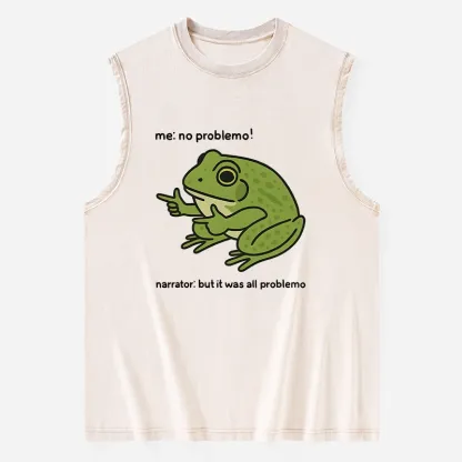 Tokyo-Tiger Stupid Frog Meme Washed Tank