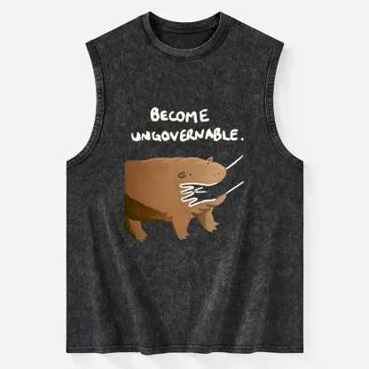 Tokyo-Tiger Moo Deng Bites Someone's Arm Washed Tank