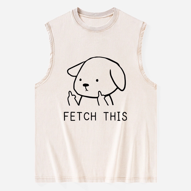 Tokyo-Tiger Fetch This Dog Washed Tank