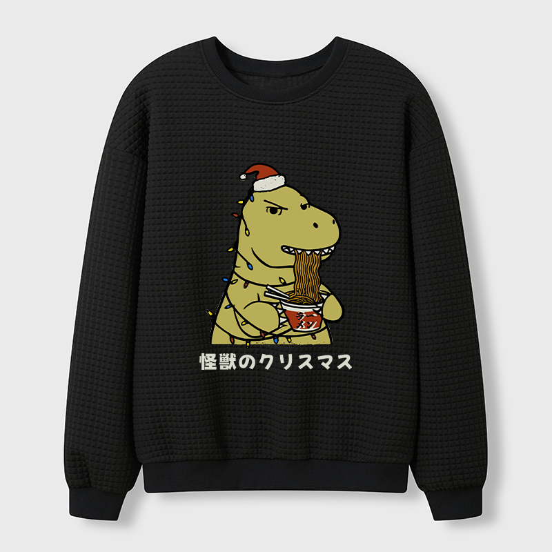 Tokyo-Tiger The Monsters’ Christmas Waffle Sweatshirt