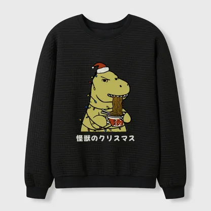 Tokyo-Tiger The Monsters’ Christmas Waffle Sweatshirt