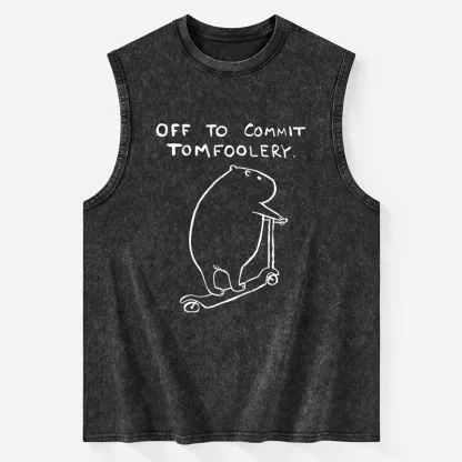 Tokyo-Tiger Capybara Is Ready To Do Something Bad Washed Tank