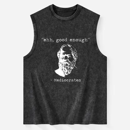 Tokyo-Tiger Mediocrates Meme Washed Tank