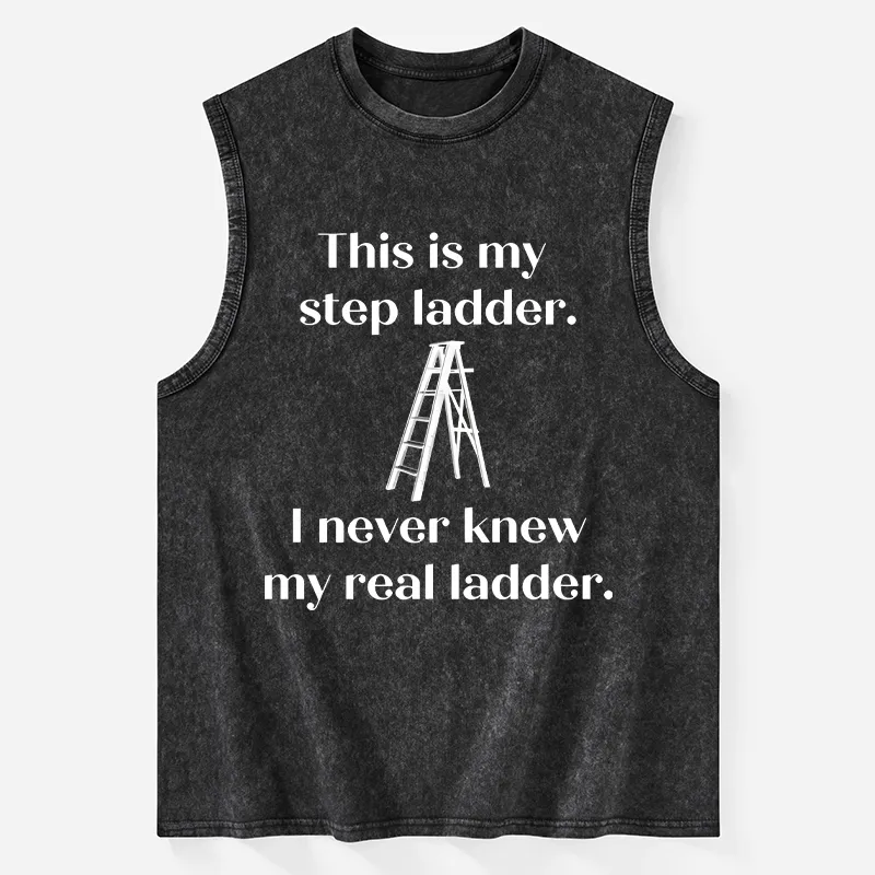 Tokyo-Tiger A Real Ladder Funny Washed Tank