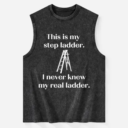 Tokyo-Tiger A Real Ladder Funny Washed Tank