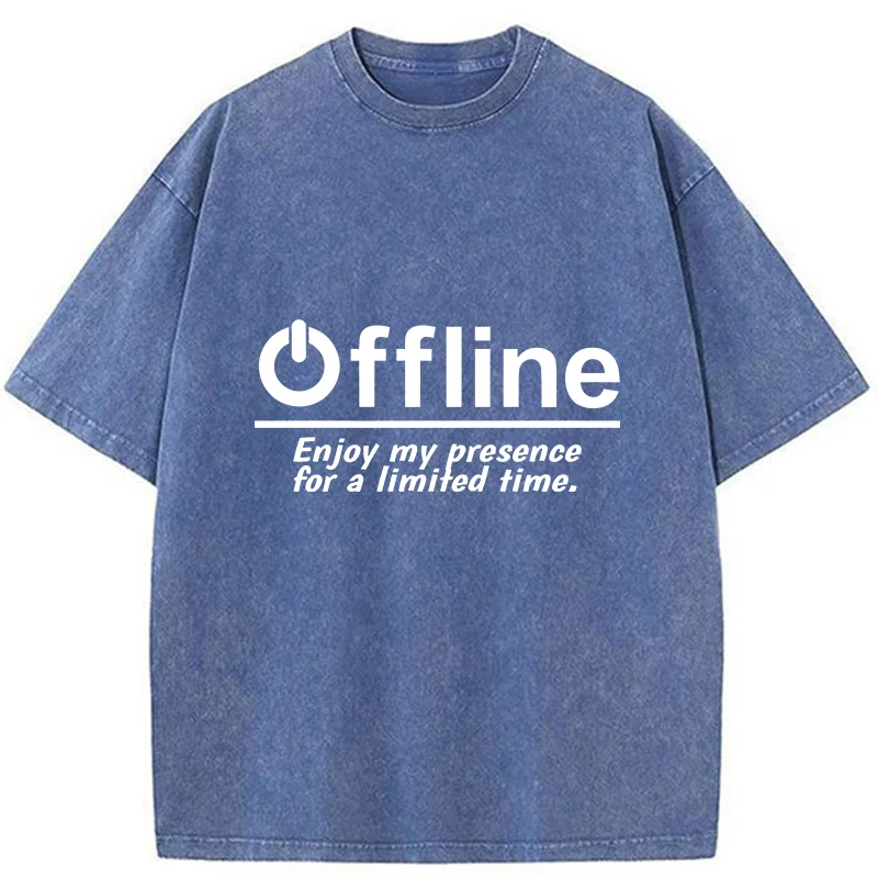 Tokyo-Tiger Offline Gamer Washed T-Shirt