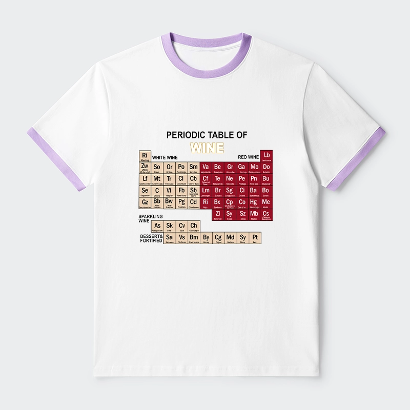 Tokyo-Tiger Table of Elements of Wine Trim T-Shirt