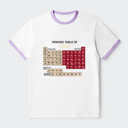 Tokyo-Tiger Table of Elements of Wine Trim T-Shirt
