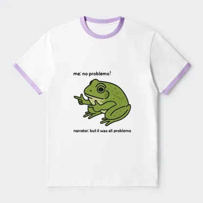 Tokyo-Tiger Stupid Frog Meme Trim T-Shirt