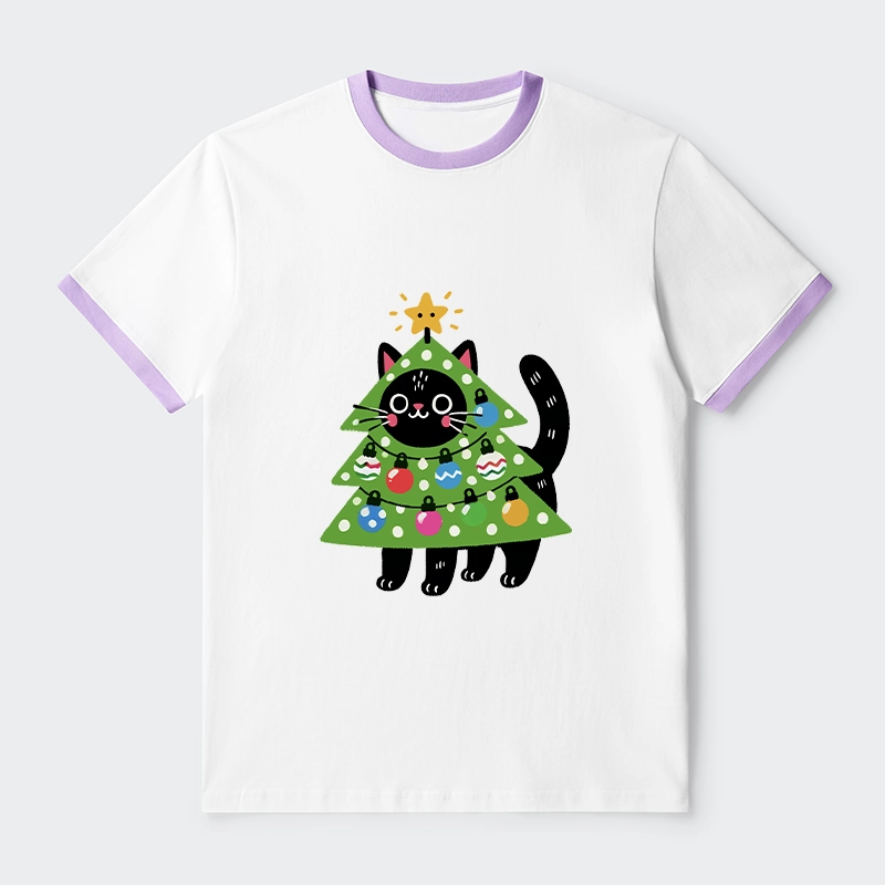 Tokyo-Tiger Christmas Tree Cat Trim T-Shirt