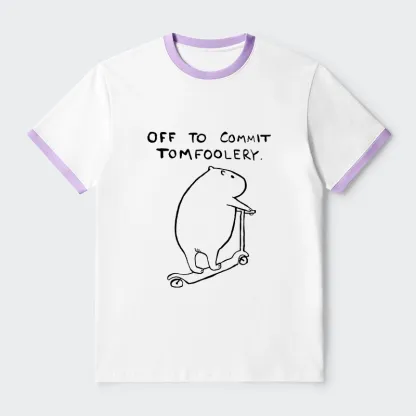 Tokyo-Tiger Capybara Is Ready To Do Something Bad Trim T-Shirt