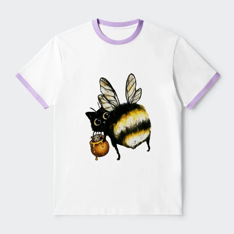 Tokyo-Tiger Cute Catbee Butt Trim T-Shirt