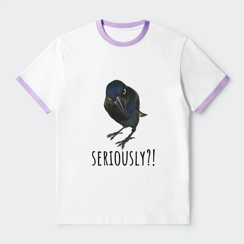 Tokyo-Tiger Raven's Question Trim T-Shirt