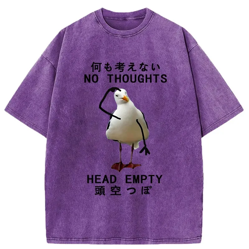 Tokyo-Tiger No Thought Head Empty Washed T-Shirt