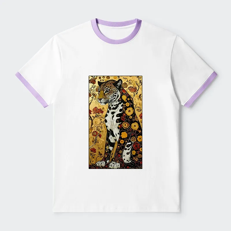 Tokyo-Tiger Magnificent Leopard Trim T-Shirt