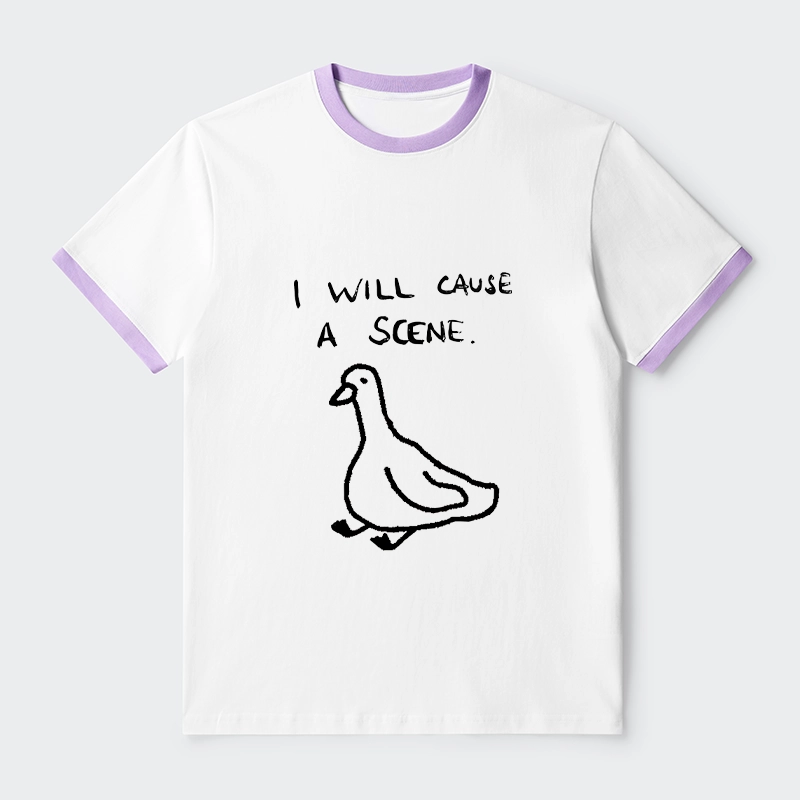 Tokyo-Tiger Stupid Goose Funny Japan Retro Trim T-Shirt