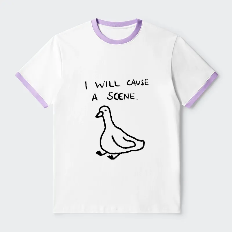 Tokyo-Tiger Stupid Goose Funny Japan Retro Trim T-Shirt