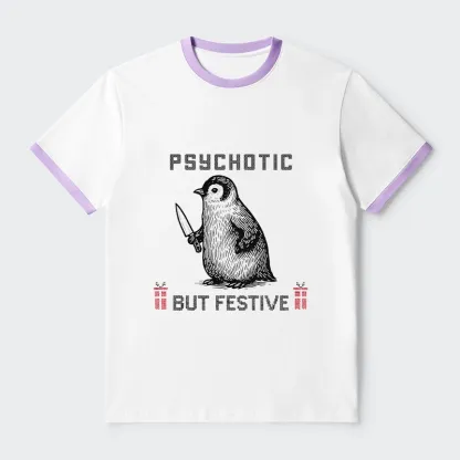 Tokyo-Tiger Overstimulated but Festive Christmas Trim T-Shirt