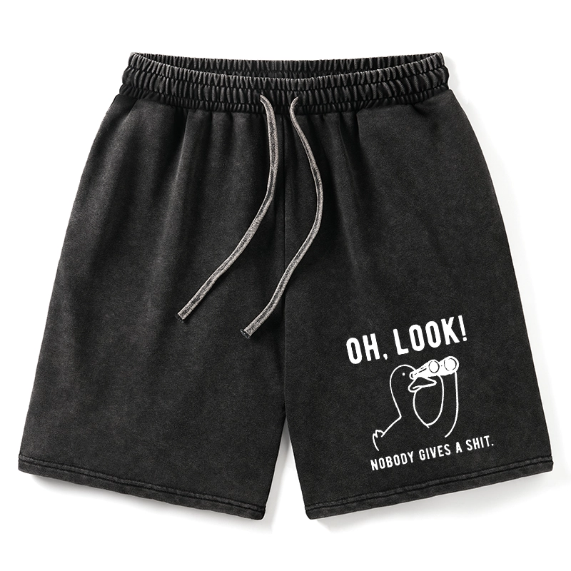 Tokyo-Tiger No One Cares About The Duck Washed Shorts