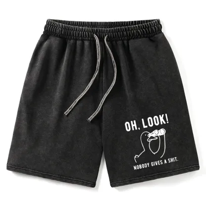 Tokyo-Tiger No One Cares About The Duck Washed Shorts