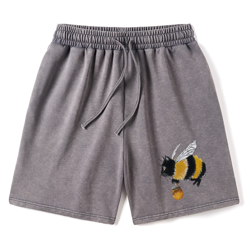 Tokyo-Tiger Catbee Funny Washed Shorts