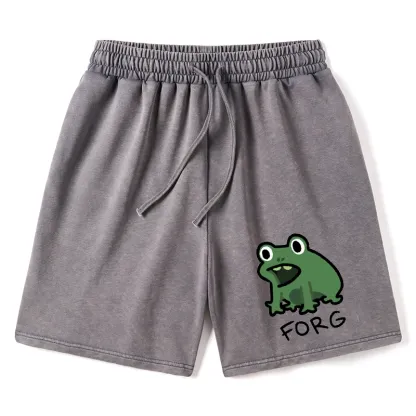 Tokyo-Tiger Funny Forg Japan Washed Shorts