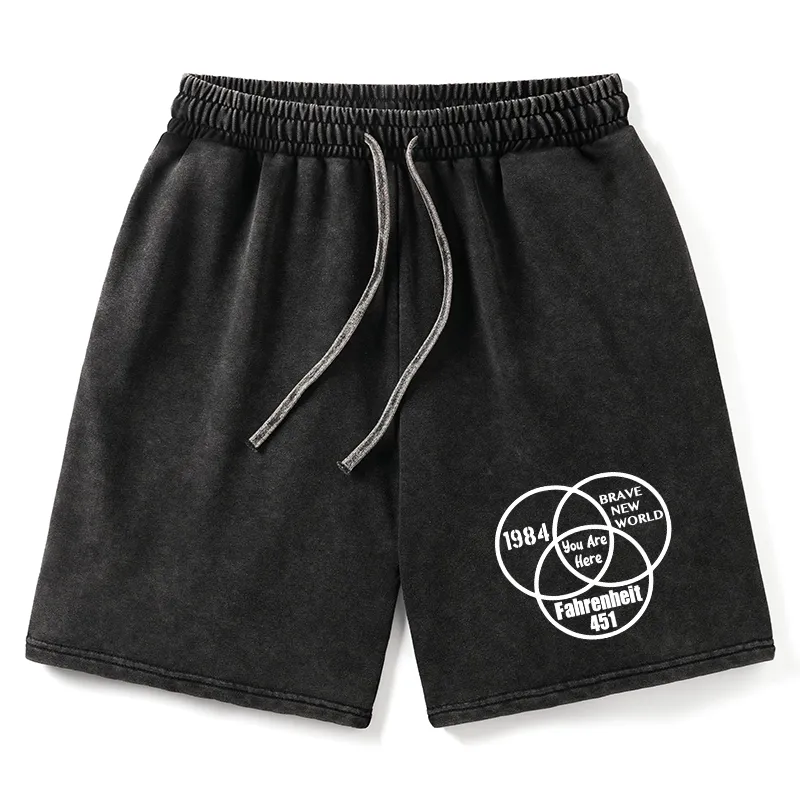 Tokyo-Tiger Multidimensional Thinking And Rebellion Washed Shorts