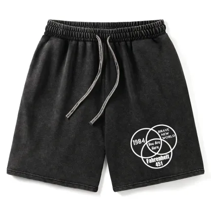 Tokyo-Tiger Multidimensional Thinking And Rebellion Washed Shorts