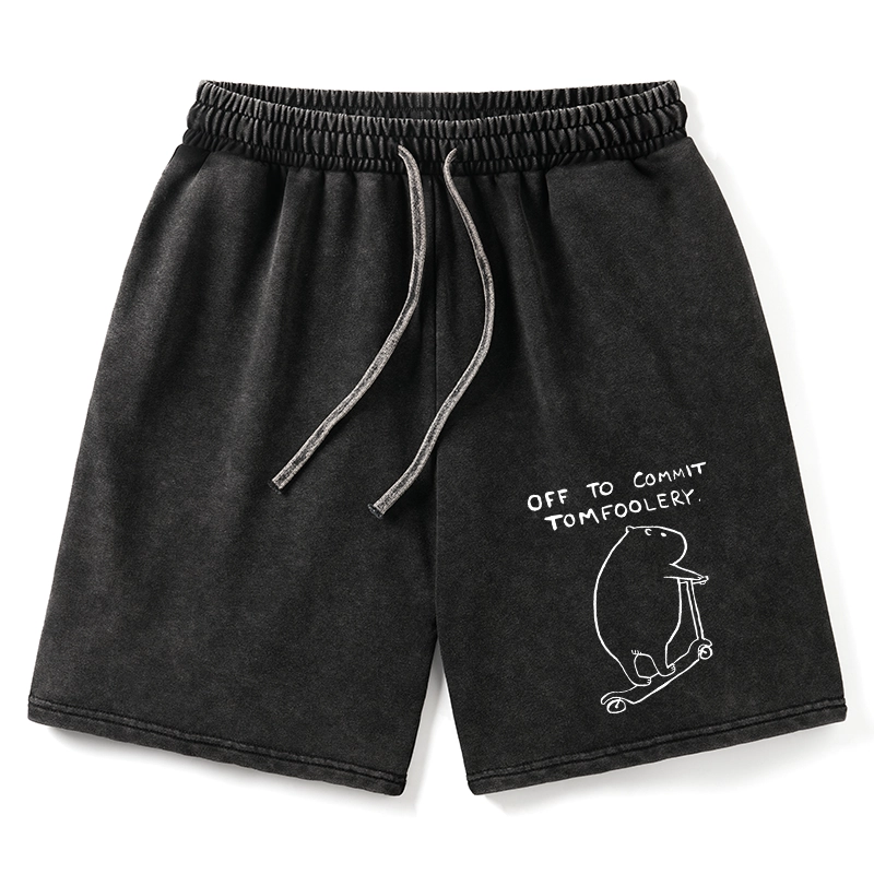 Tokyo-Tiger Capybara Is Ready To Do Something Bad Washed Shorts