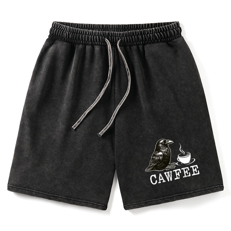 Tokyo-Tiger Cawfee Funny Japan Meme Washed Shorts
