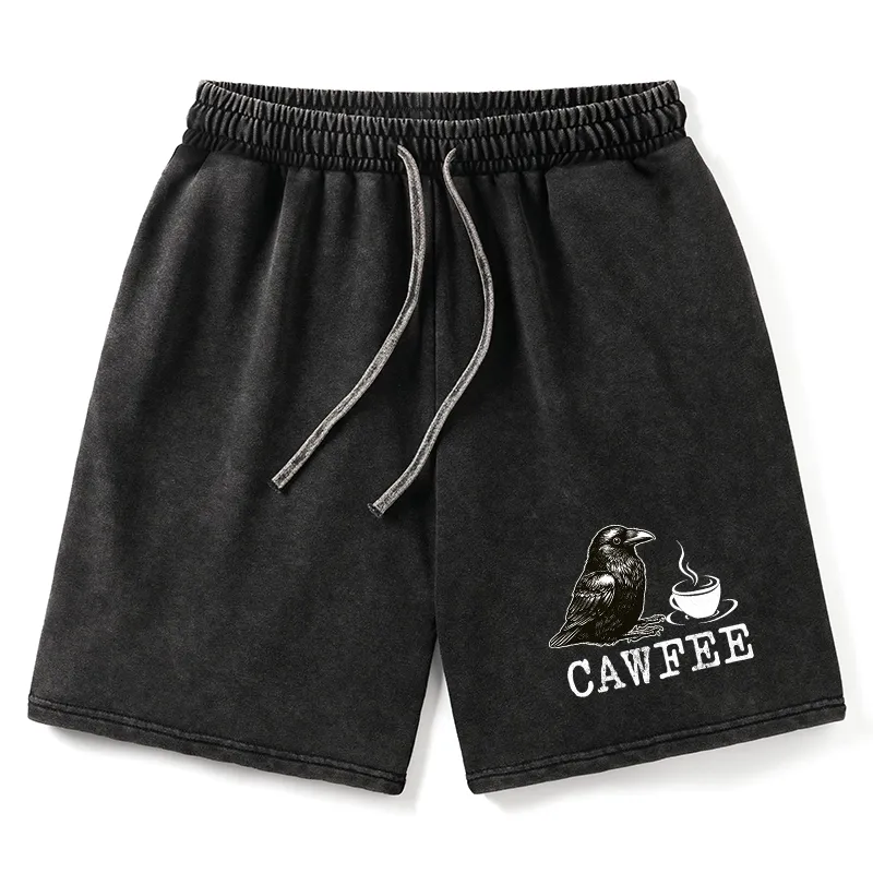 Tokyo-Tiger Cawfee Funny Japan Meme Washed Shorts
