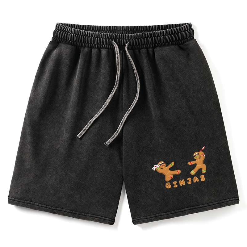 Tokyo-Tiger Gingerbread Ninja Washed Shorts