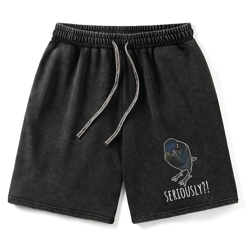 Tokyo-Tiger Raven's Question Washed Shorts