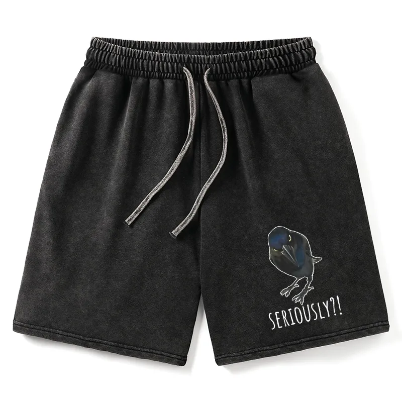 Tokyo-Tiger Raven's Question Washed Shorts