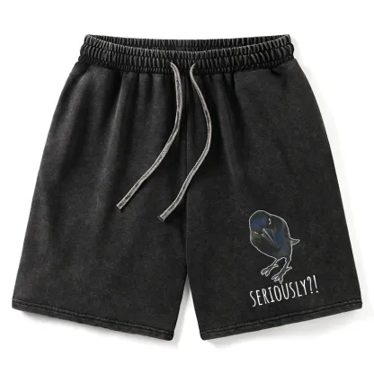 Tokyo-Tiger Raven's Question Washed Shorts