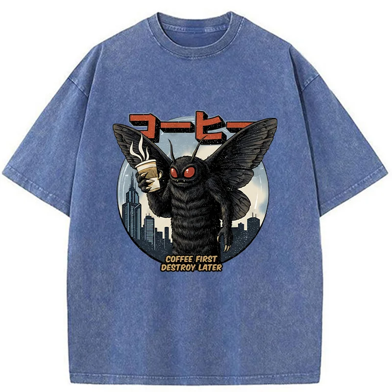 Tokyo-Tiger Mothman Coffee Washed T-Shirt