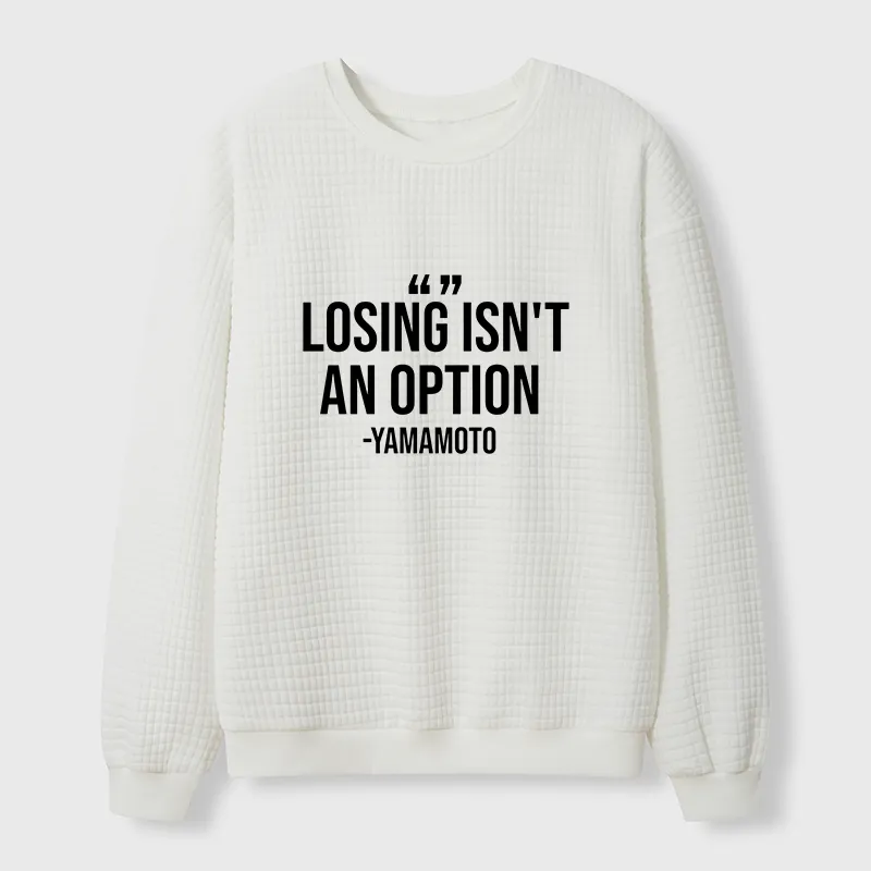 Tokyo-Tiger Baseball Quotes Waffle Sweatshirt