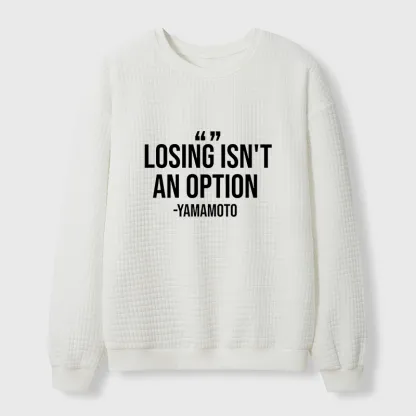 Tokyo-Tiger Baseball Quotes Waffle Sweatshirt