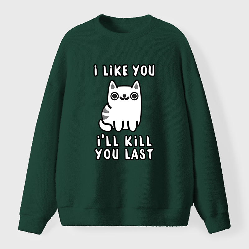 Tokyo-Tiger Cats And Humans Have A Love-hate Relationship Fuzzy Sweatshirt