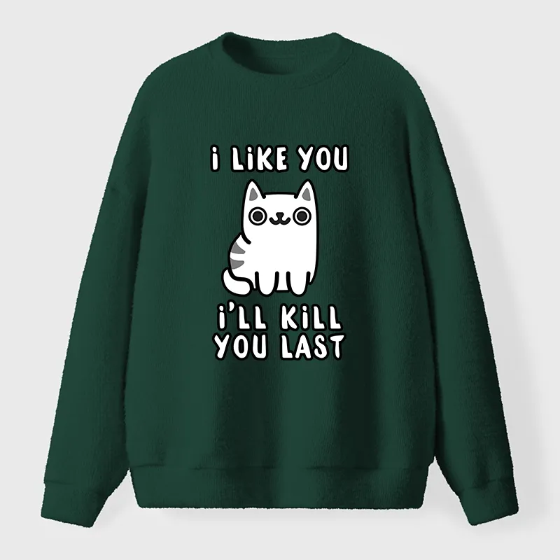 Tokyo-Tiger Cats And Humans Have A Love-hate Relationship Fuzzy Sweatshirt
