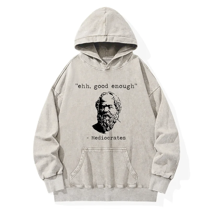 Tokyo-Tiger Mediocrates Meme Washed Hoodie