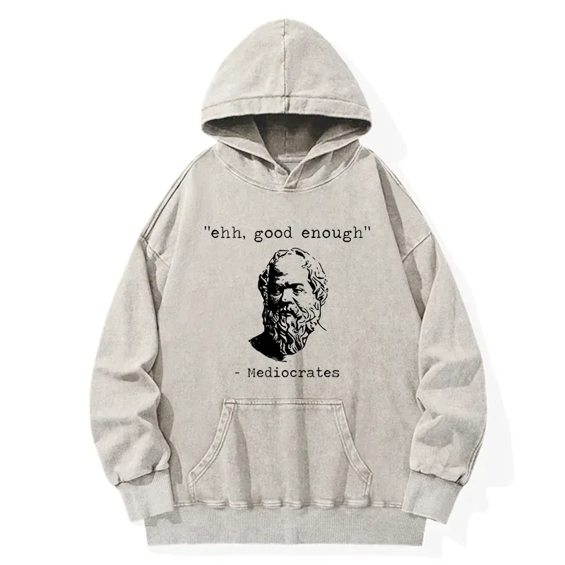 Tokyo-Tiger Mediocrates Meme Washed Hoodie
