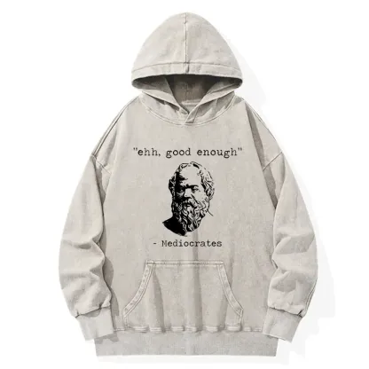 Tokyo-Tiger Mediocrates Meme Washed Hoodie