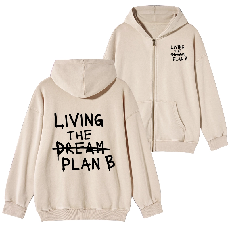 Tokyo-Tiger Implement Plan B Washed Zip Hoodie
